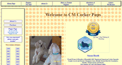 Desktop Screenshot of cmcockerpups.com