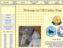 Tablet Screenshot of cmcockerpups.com